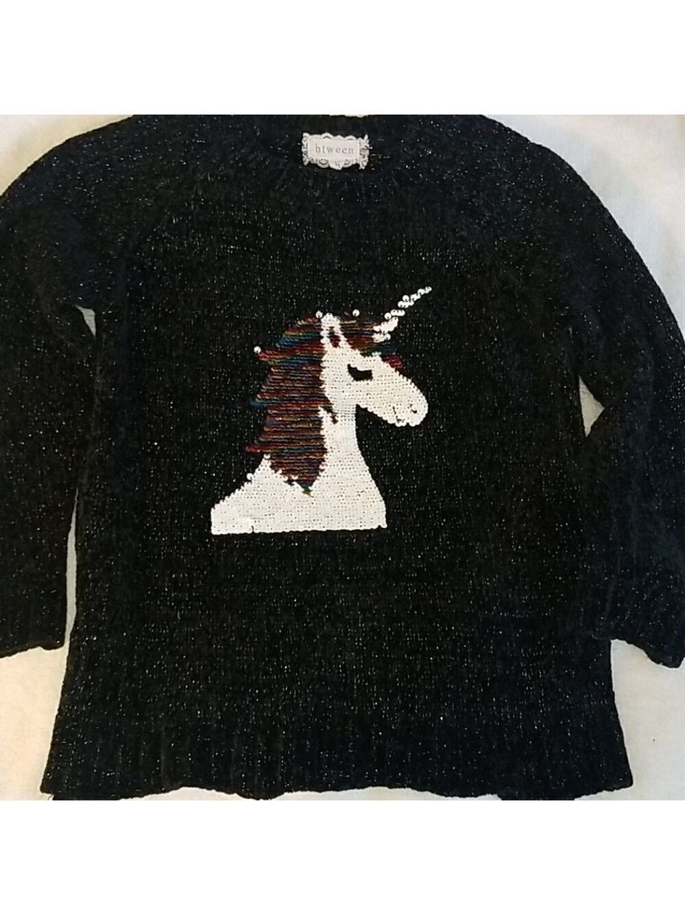 BTWEEN SWEATER WITH SEQUIN UNICORN